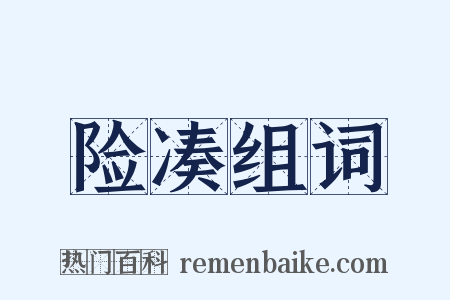 险凑组词是什么意思的图片